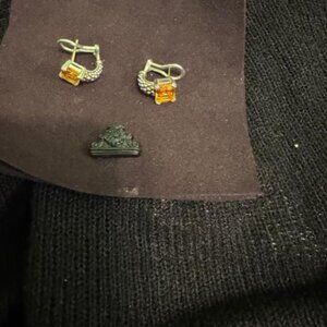 Lagos Citrine Huggie Earrings